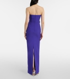 Roland Mouret Floral-appliqué gown