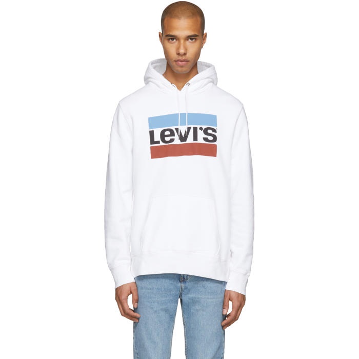 Photo: Levis White Olympic Hoodie 