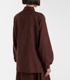 Loro Piana Ida wool, silk, and linen shirt