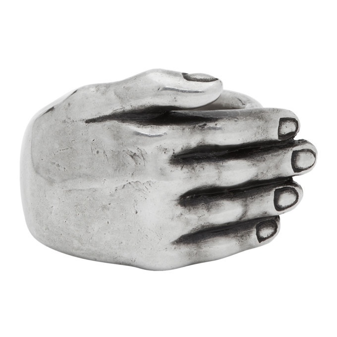 Photo: Ann Demeulemeester Silver Hand Ring