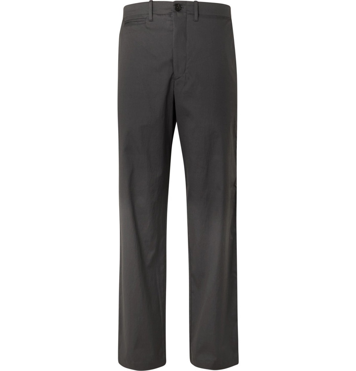 Photo: The Row - Chad Cotton-Twill Trousers - Gray