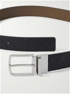 Bottega Veneta - 3.5cm Reversible Intrecciato Leather Belt - Blue