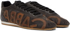 Dolce & Gabbana Brown Perforated Sneakers