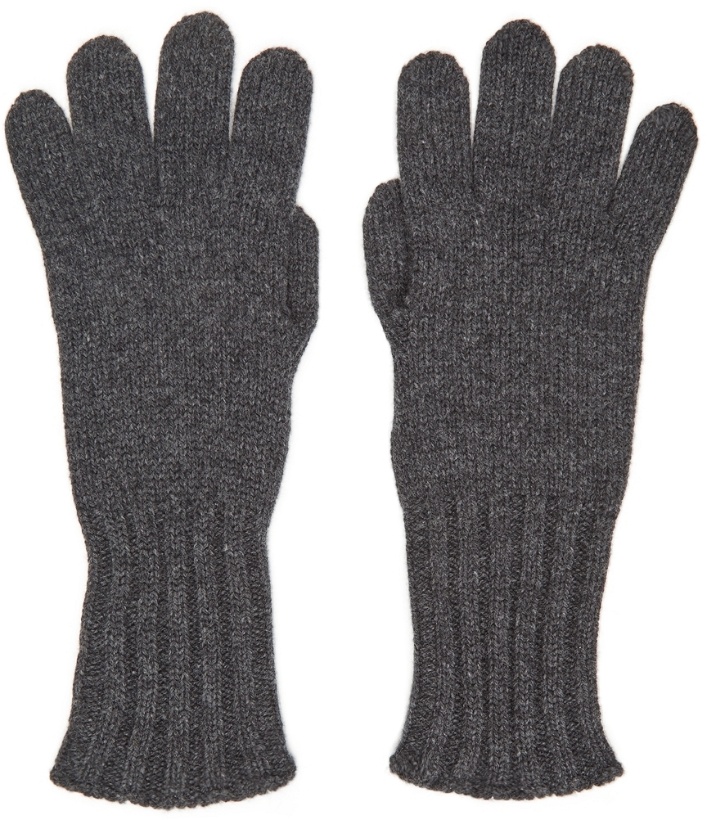 Photo: Margaret Howell Grey Long Cuff Gloves