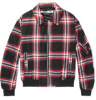 McQ Alexander McQueen - Quilted Checked Brushed-Cotton Blouson Jacket - Men - Red