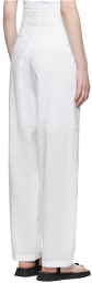 LE17SEPTEMBRE White Rayon Trousers