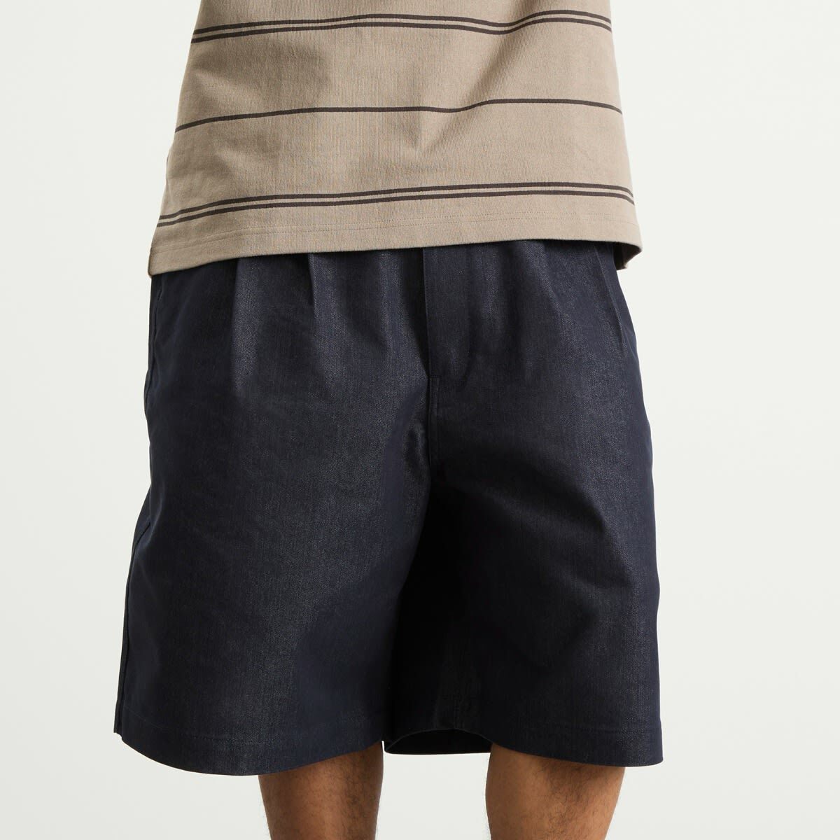 Comme des Garçons Homme Men's Denim Shorts in Navy White
