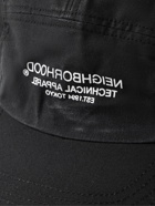 NEIGHBORHOOD - Jet Logo-Print Cotton-Canvas Baseball Cap - Black