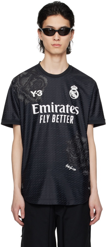 Photo: Y-3 Black Real Madrid Edition 23/24 Fourth Authentic T-Shirt