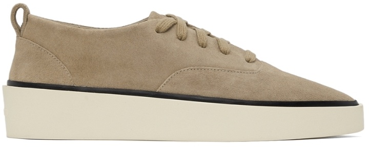 Photo: Fear of God Taupe Suede 101 Sneakers