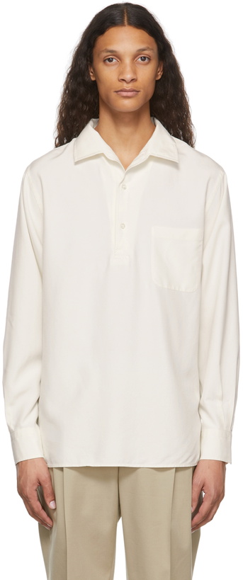 Photo: Loro Piana Off-White Silk André Shirt