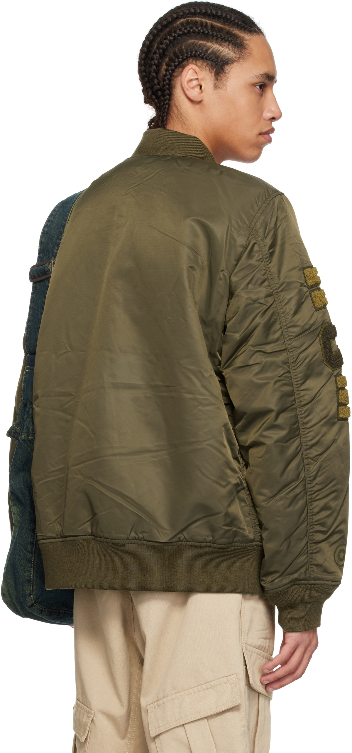 ジャケット・アウター A Bathing Ape Shark MA-1 Jacket Olive A Bathing Ape Shark MA-1 Jacket in Olive – Oneness Boutique