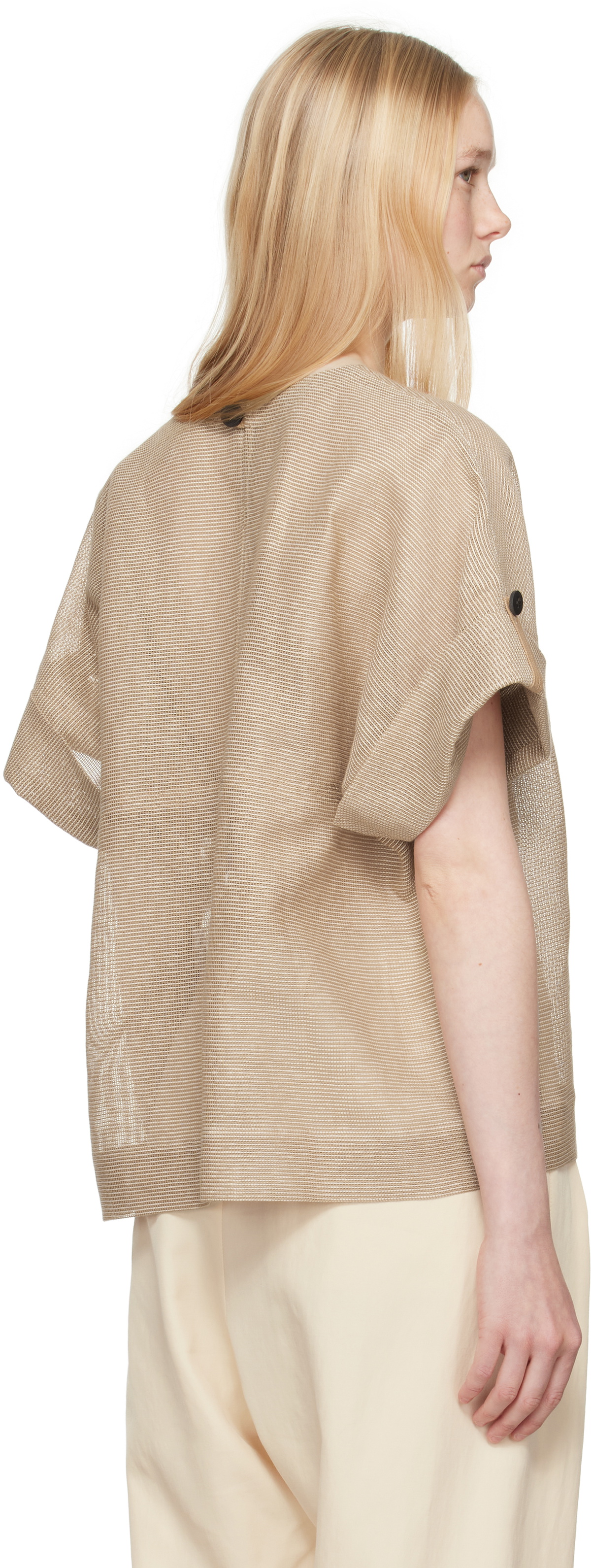 ISSEY MIYAKE Tan Papyrus T-shirt