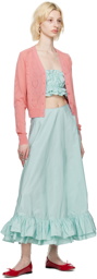 Molly Goddard Blue Oswald Midi Skirt