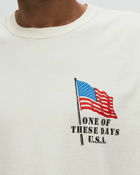 One Of These Days American Flag Cowboy Tee White - Mens - Shortsleeves
