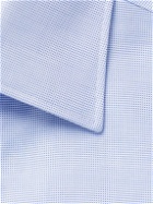 Ermenegildo Zegna - Milano Micro-Checked Cotton Shirt - Blue