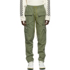 Rhude Green Canvas Cargo Pants