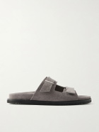 Mr P. - Suede Slides - Gray