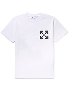 Off-White - Slim-Fit Logo-Print Cotton-Jersey T-Shirt - White