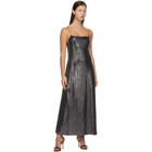 Rosetta Getty Silver Paillette Camisole Dress