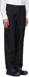 ATON Black Wide Leg Pants
