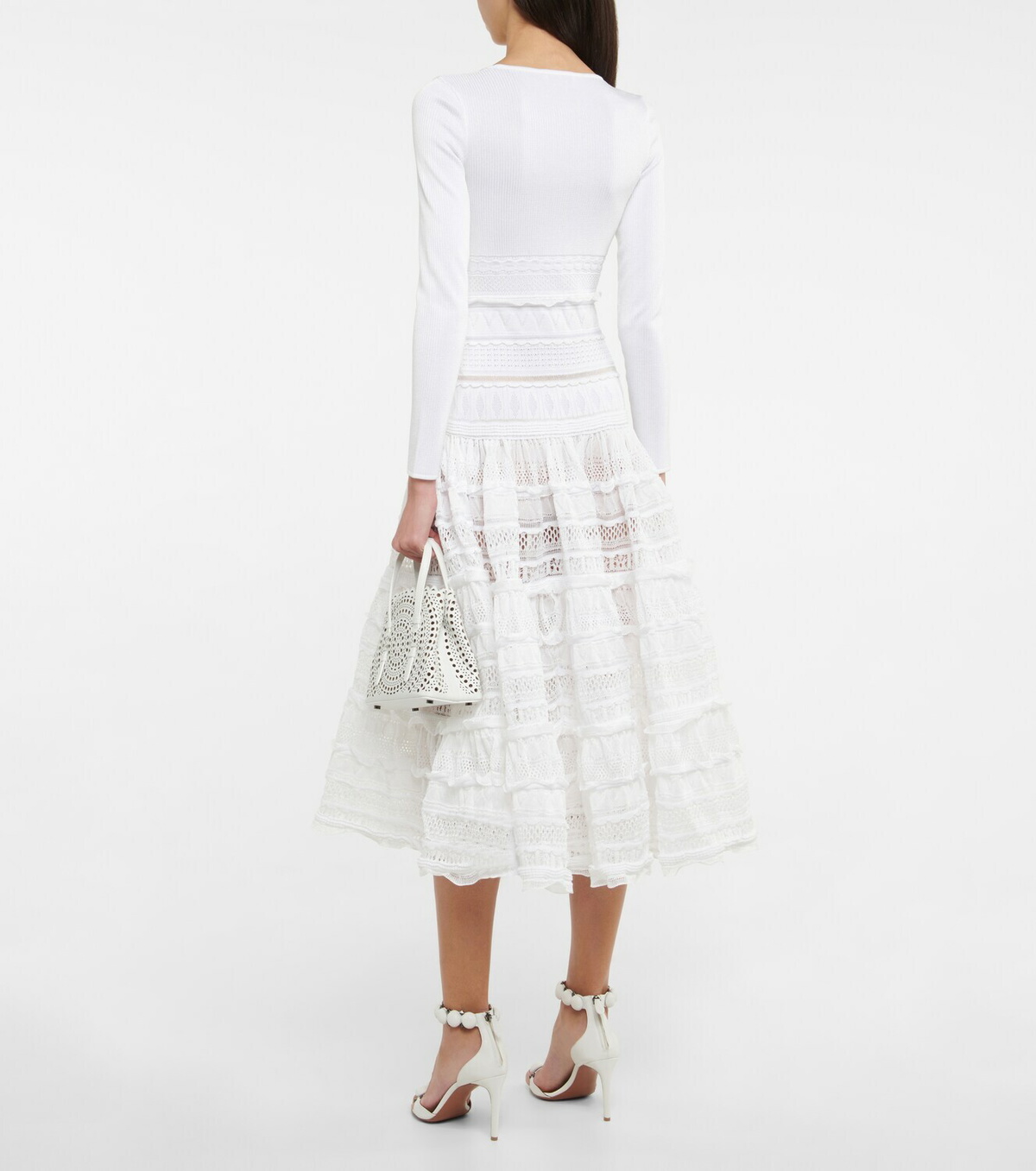 Alaïa Lace midi dress ALAÏA