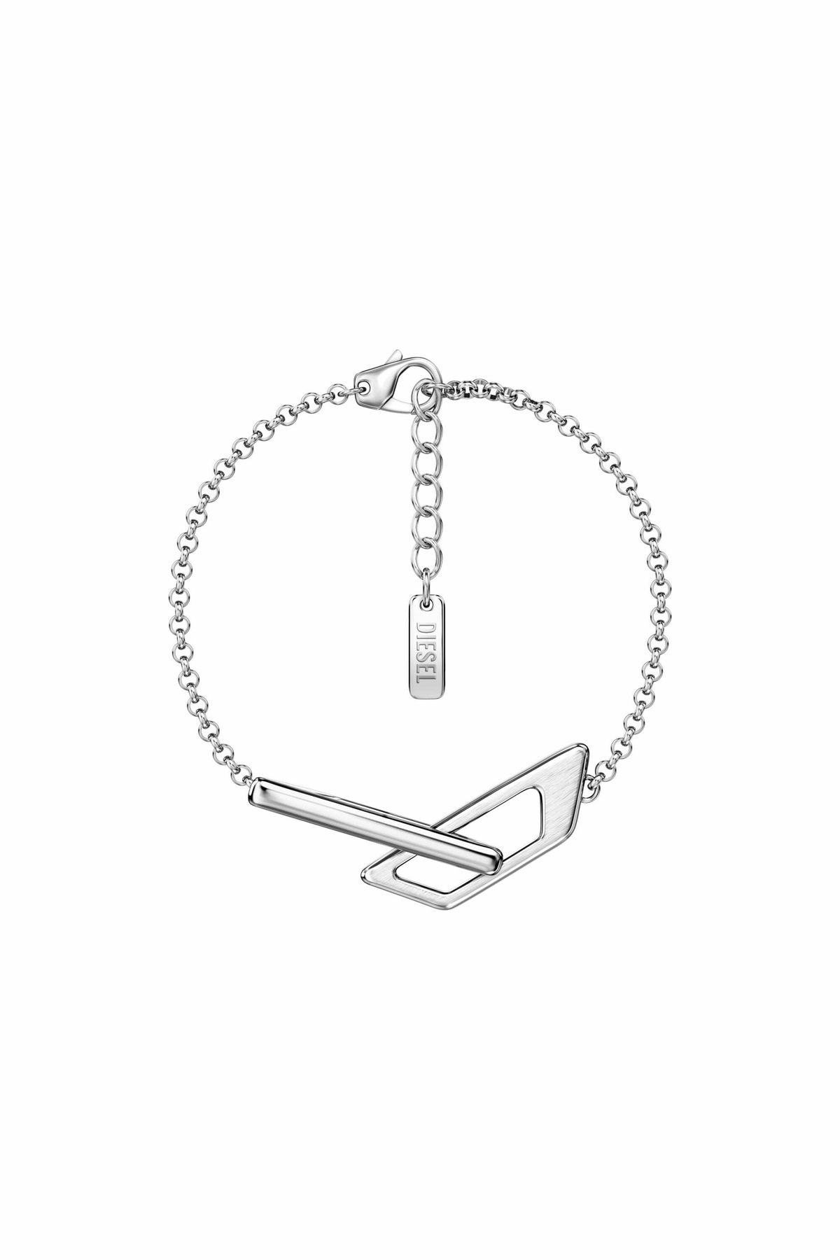 Diesel Stainless Steel Chain Bracelet - Bracelets - Unisex - Silver
