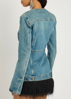 Haikure Temple Lagoon Wash Denim Jacket Blue