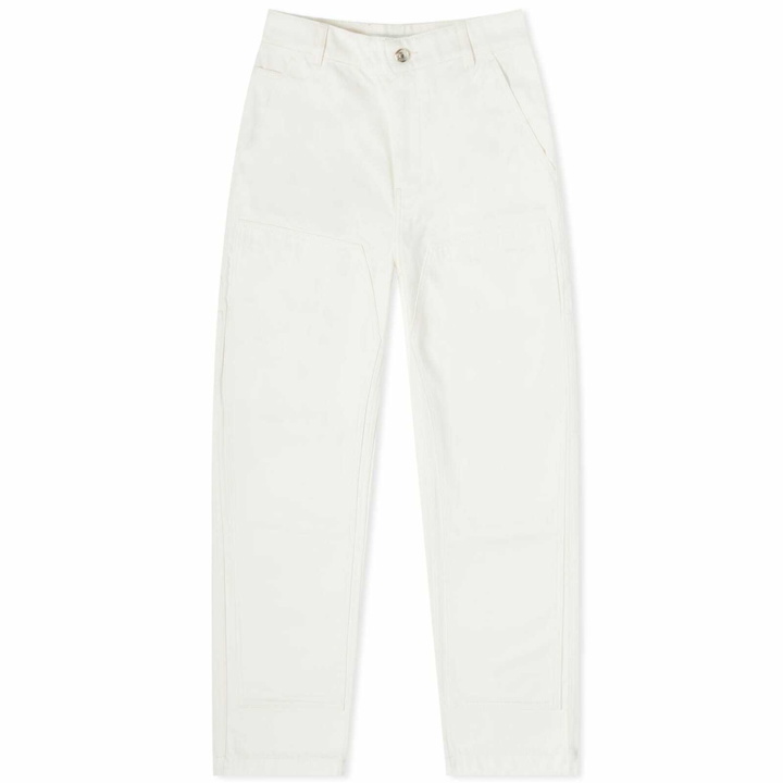 Photo: Maison Kitsuné Women's Worker Jeans in Off-White