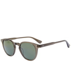Garrett Leight Men's Clement 46 Sunglasses in Black Glass/Pure G15