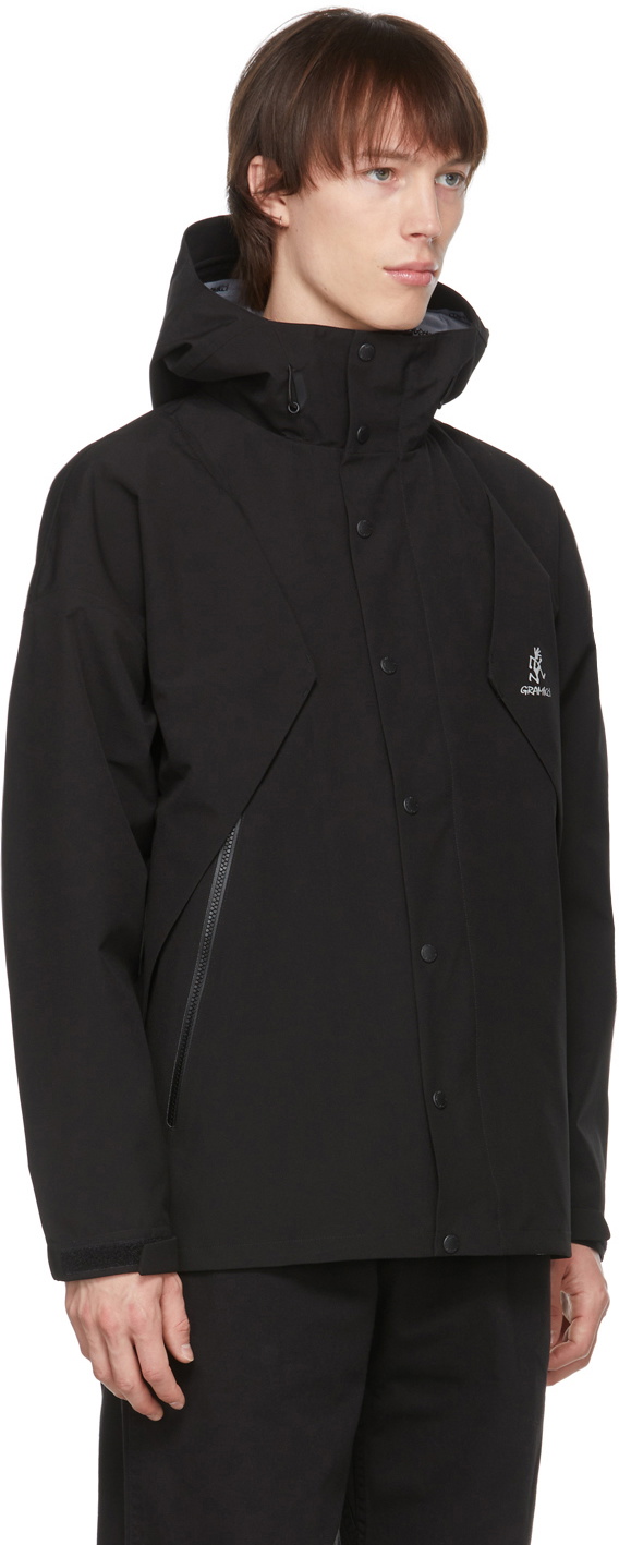 Gramicci Black 3 Layer Big Flap Jacket Gramicci