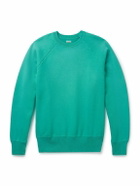 A.PRESSE - Vintage Cotton-Jersey Sweatshirt - Blue