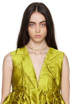 Marland Backus SSENSE Exclusive Gold Bow Choker