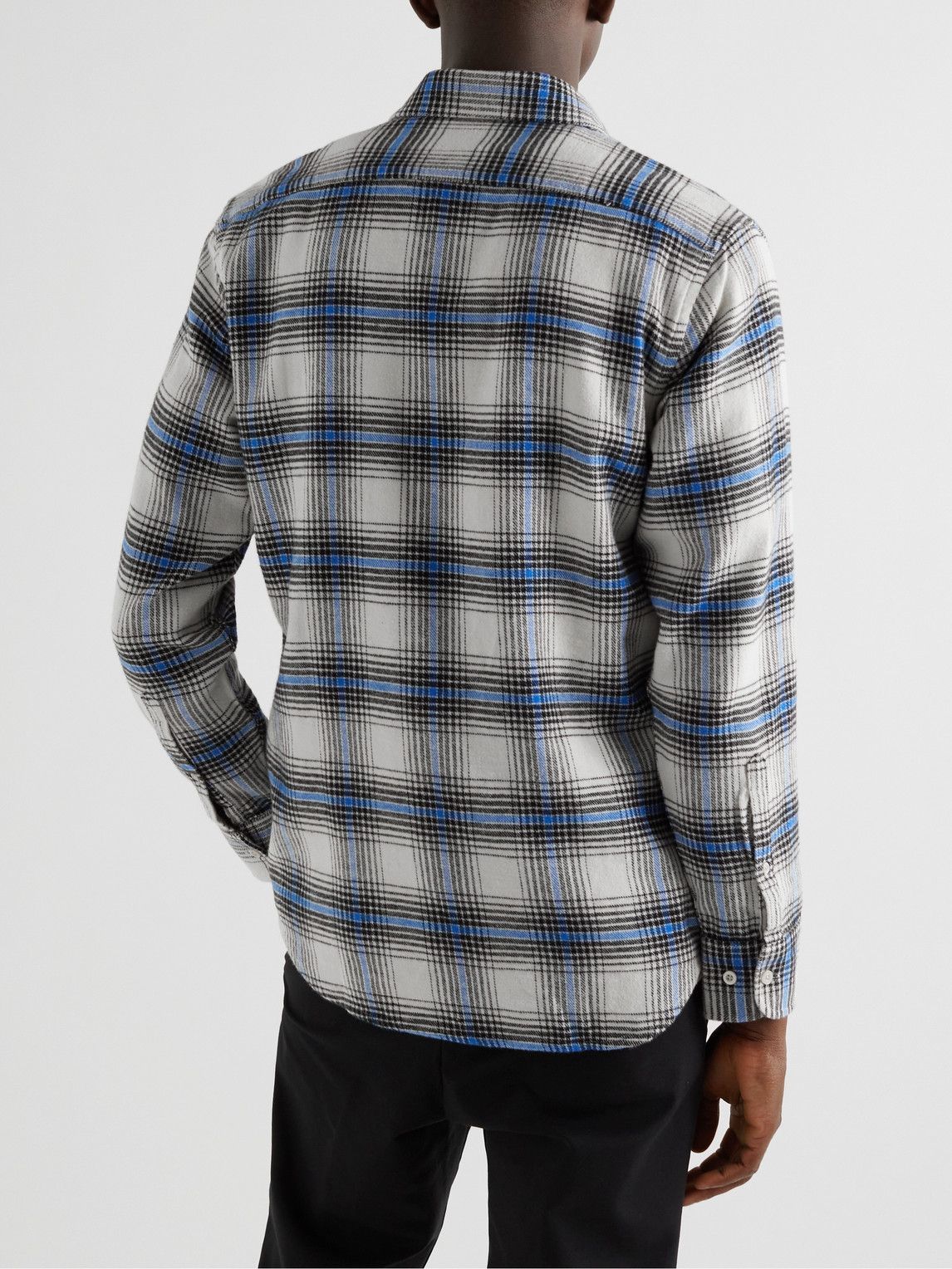 Rocco shirt check Blue Fornicola 様　Errico タカユキ shirt klitmollercollective.com – check Navy - トップス