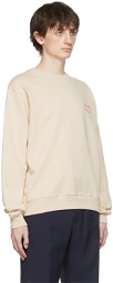 Martine Rose Beige Cotton Sweatshirt