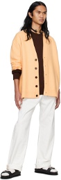 Jil Sander Orange Buttoned Cardigan