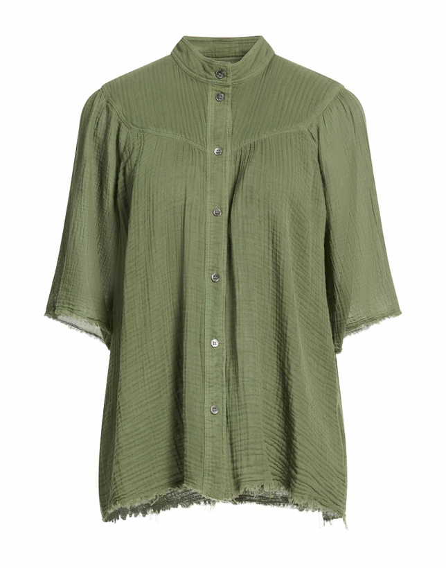 Photo: Raquel Allegra Womens Shirt Military in Green