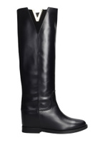 Via Roma 15 In Black Leather