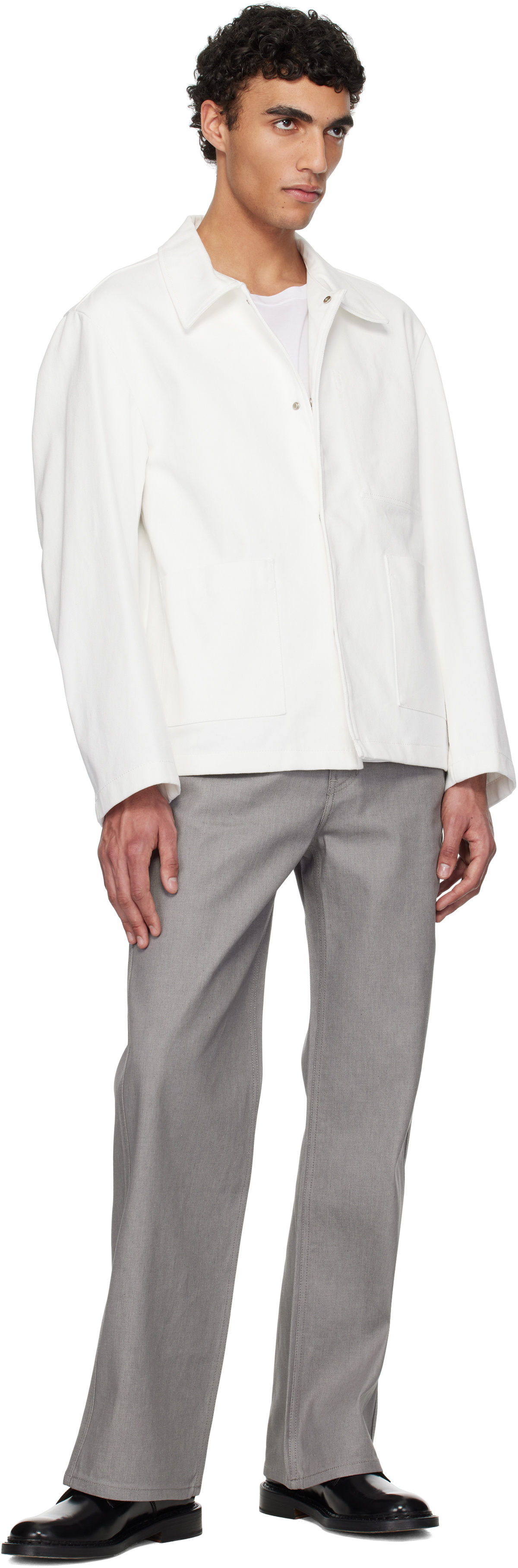 AMOMENTO Gray Indigo Jeans