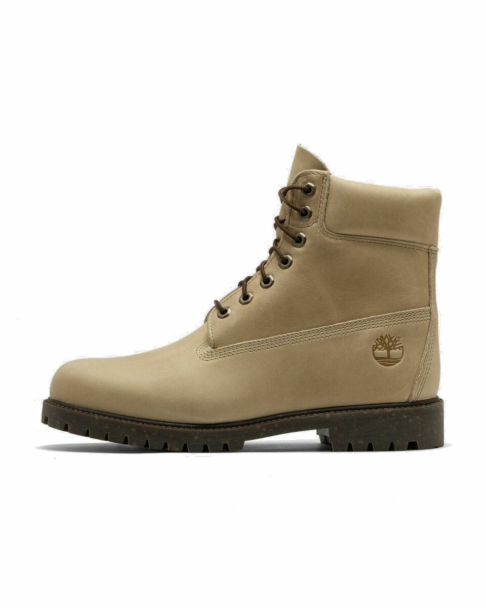 Photo: Timberland Timberland Heritage 6 Inch Lace Up Waterproof Boot Beige - Mens - Boots