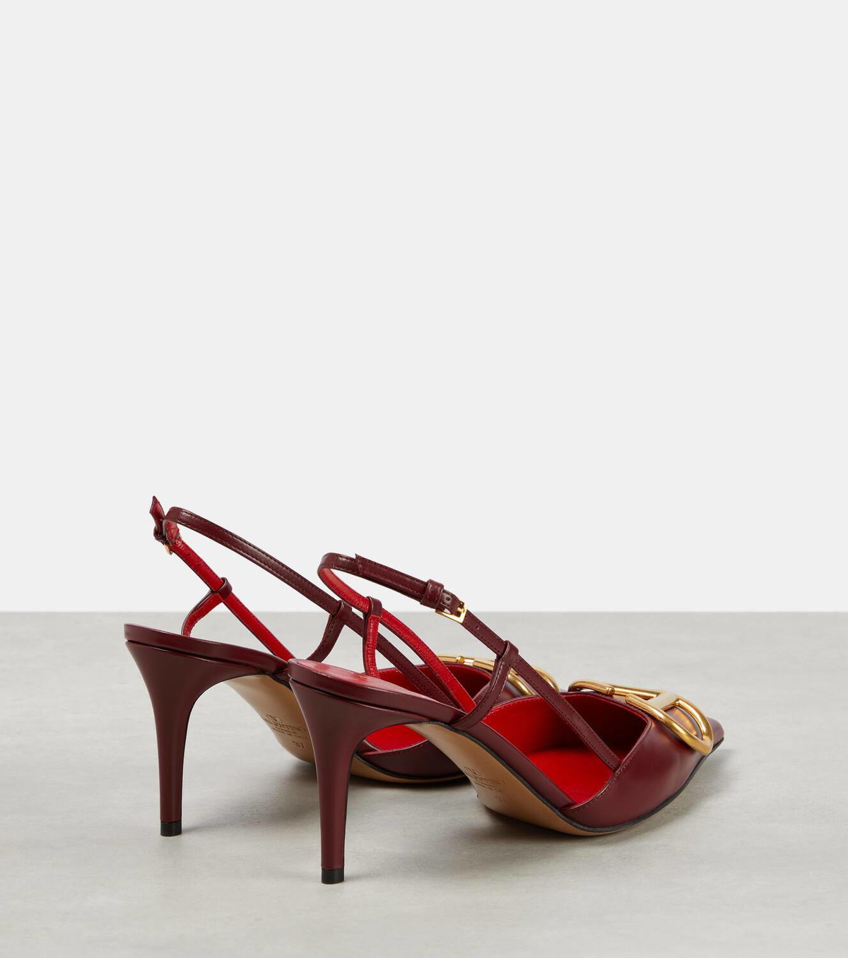 Valentino Garavani VLogo leather slingback pumps Valentino
