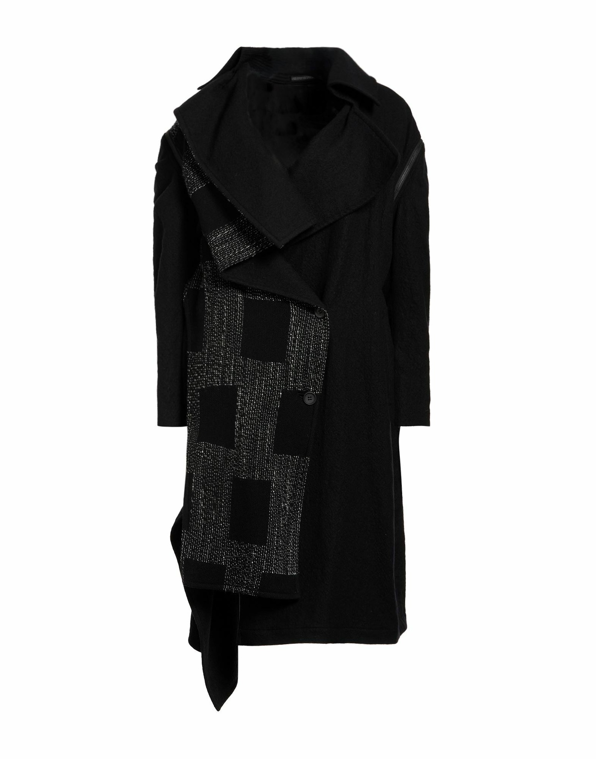 Yohji Yamamoto Womens Coat in Black