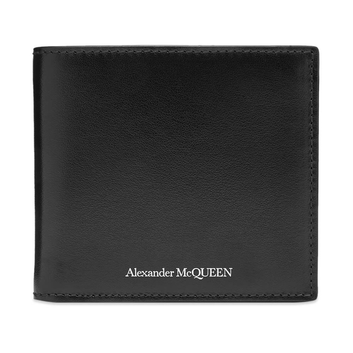 Photo: Alexander McQueen 8cc Leather Logo Billfold Wallet