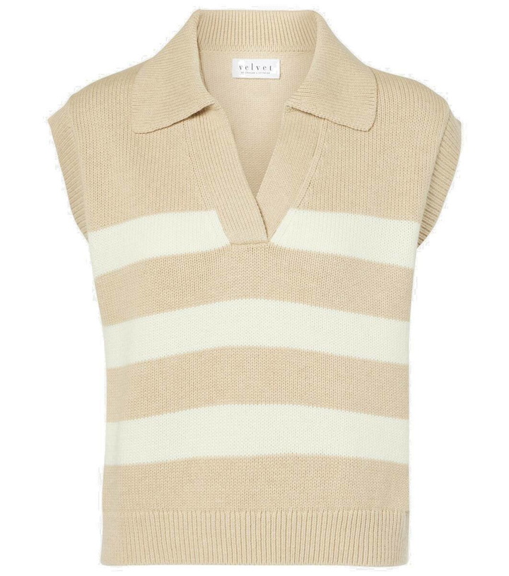Photo: Velvet Mariette cotton and cashmere sweater vest