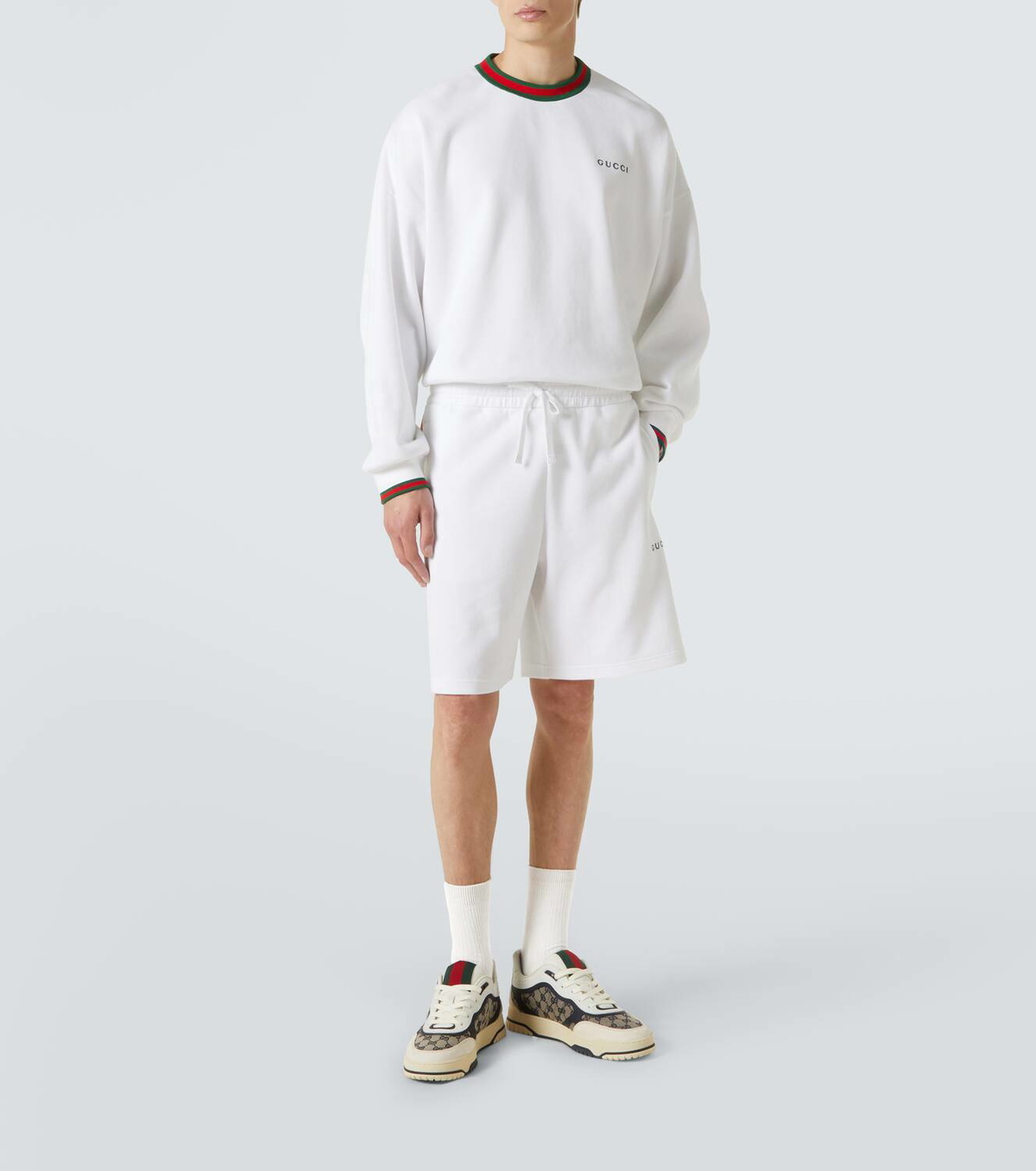 Gucci Logo cotton-blend sweatshirt