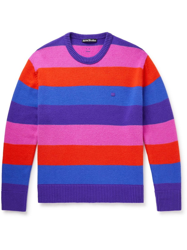 Photo: Acne Studios - Striped Wool Sweater - Blue