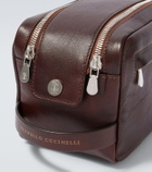 Brunello Cucinelli Leather toiletry bag