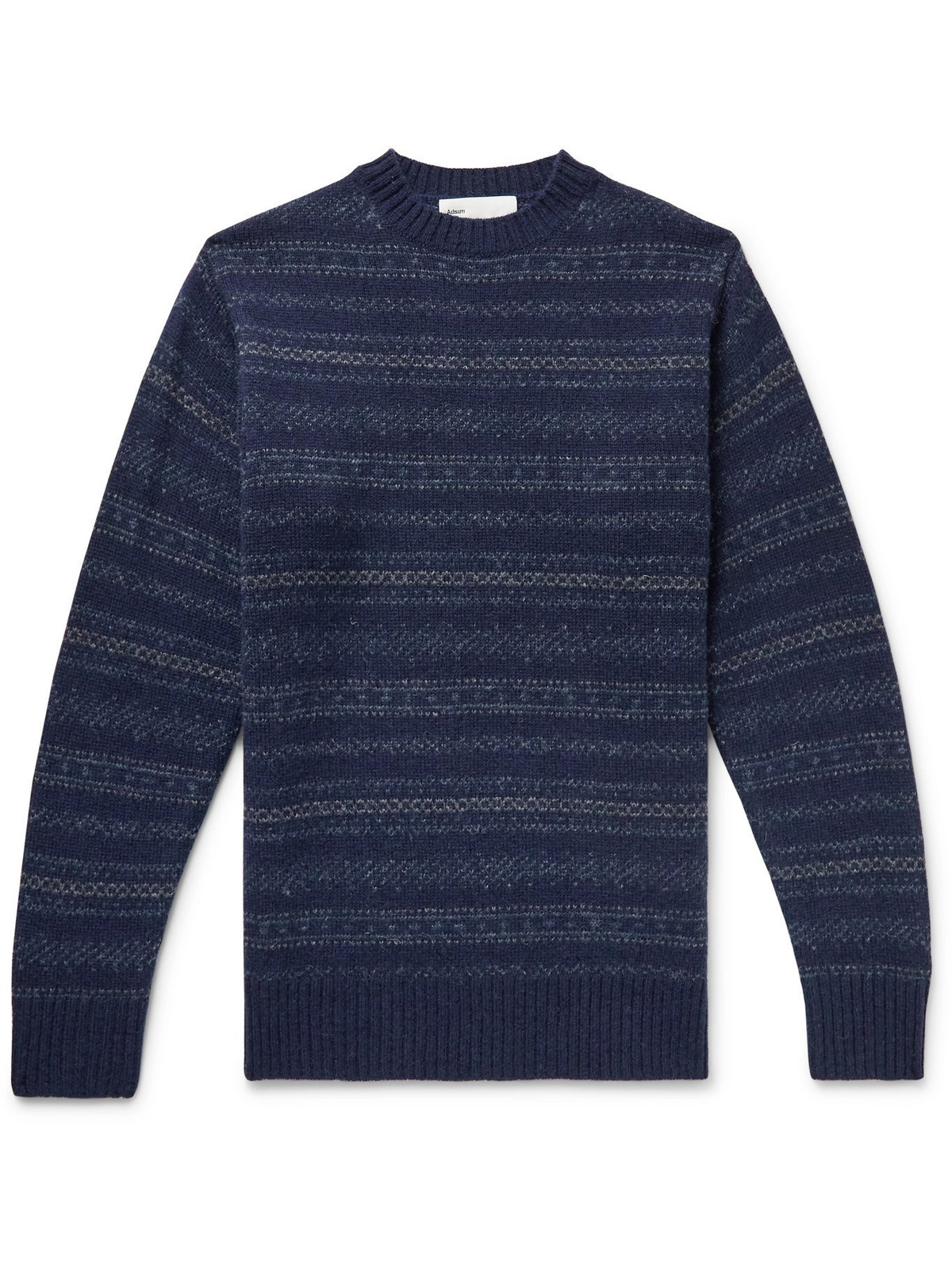 - Nordic Wool-Jacquard Sweater Adsum
