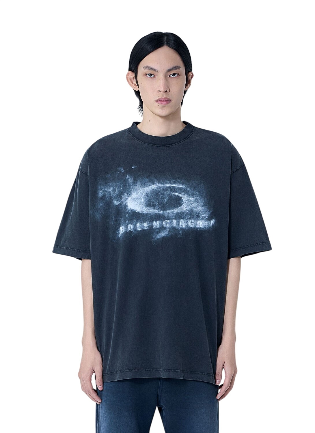 Balenciaga Men's Tbilisi Tubular Long Sleeve Large T-Shirt in