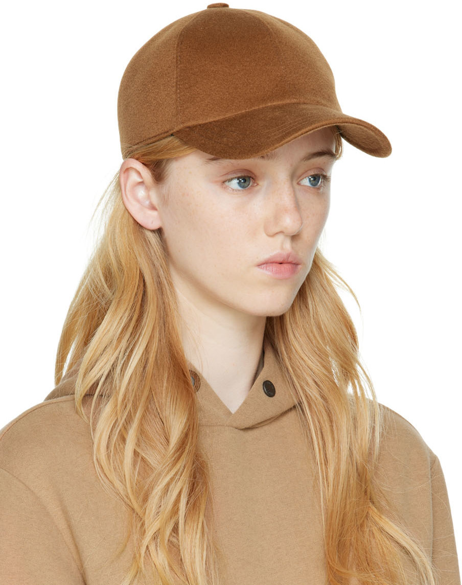 ZEGNA Brown Cashmere Cap Zegna